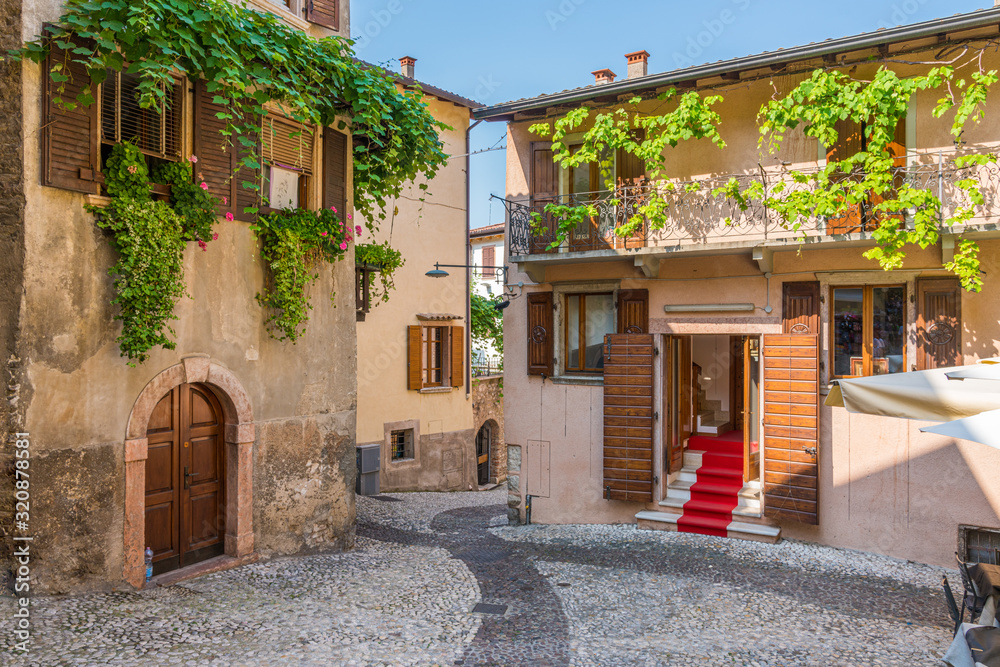 Malcesine, beautiful little town on Lake Garda. Veneto, Province of Verona, Italy.