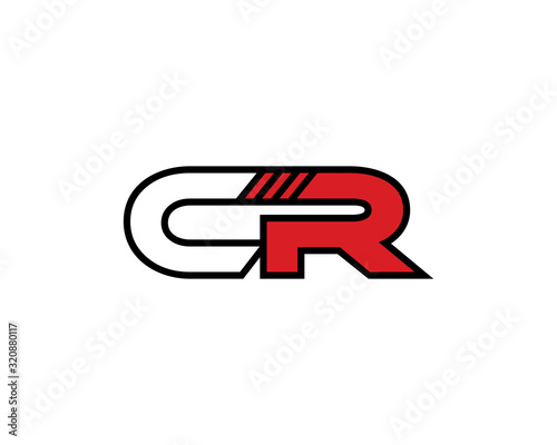 CR Letters Logo Design Template 001