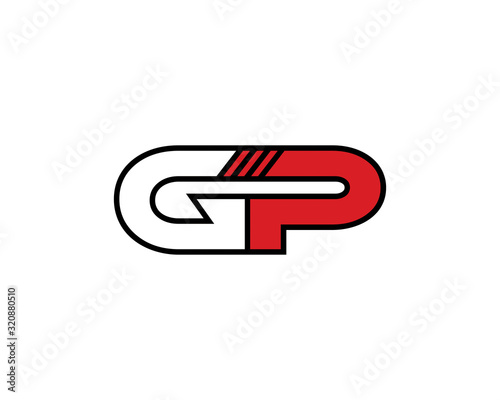GP Letters Logo Design Template 001