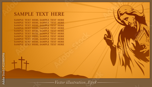 Jesus Christ, holy Spirit, blessing, Christianity, vector