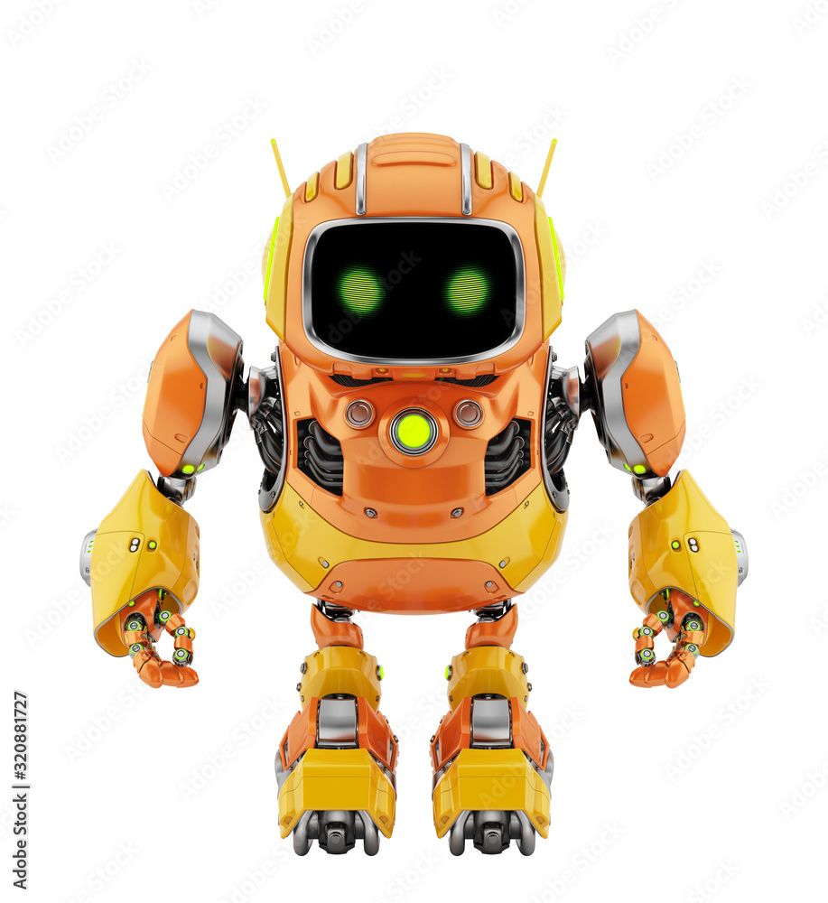 Smart robotic controlled bot, 3d rendering Smart robotic controlled bot, 3d rendering