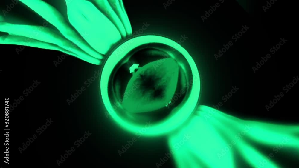 looping morphing rotating shape of lips and hands, for visualizations and effects, can be used at LED screens for parties, events or concerts
