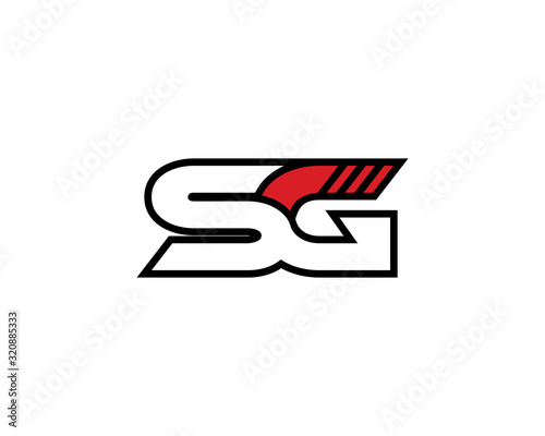 SG Letters Logo Design Template 001