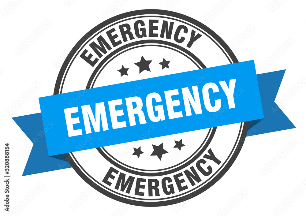 emergency label. emergencyround band sign. emergency stamp emergency label. emergencyround band sign. emergency stamp