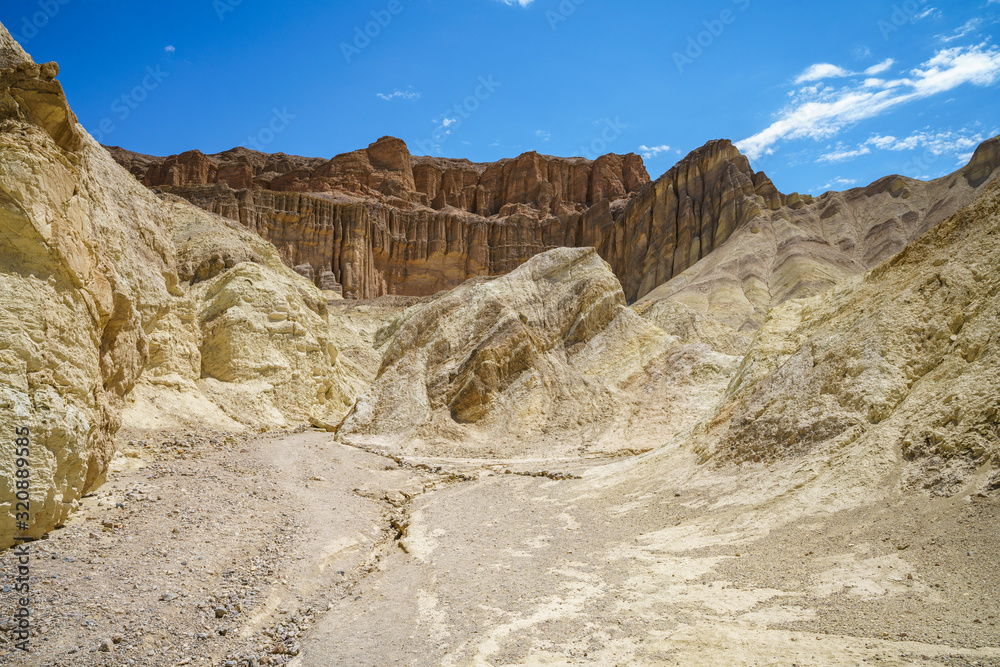 hikink the golden canyon - gower gulch circuit in death valley, california, usa hikink the golden canyon - gower gulch circuit in death valley, california, usa