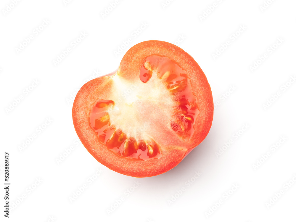 Tomato slice isolated on white background Tomato slice isolated on white background