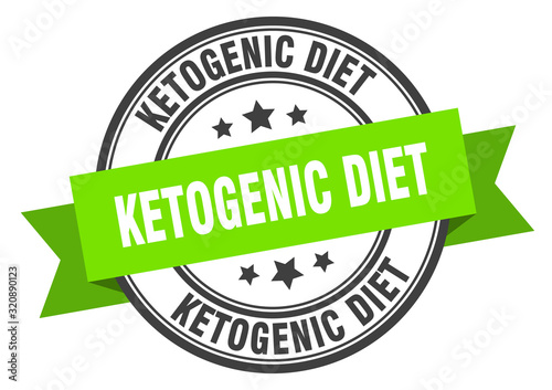 ketogenic diet label. ketogenic dietround band sign. ketogenic diet stamp