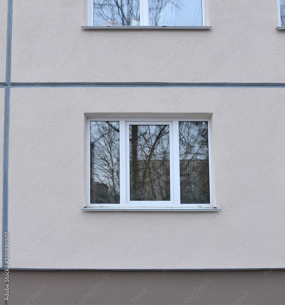 White window on the wall