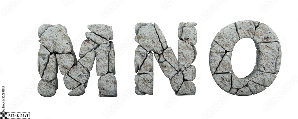 Letters and stones