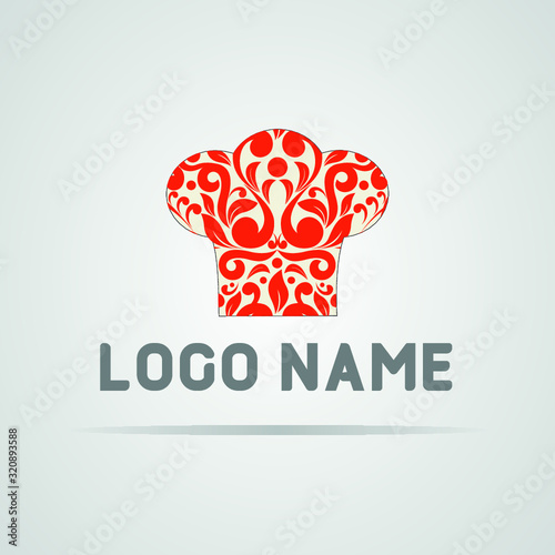 chef eat meal cook logo