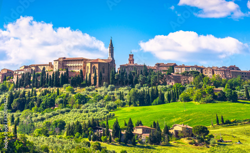Tuscany, Pienza medieval village. Siena, Val d Orcia, Italy photo