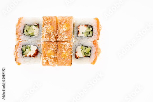  set of rolls for the restaurant menu on a light background24