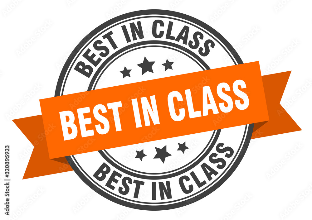 Fototapeta premium best in class label. best in classround band sign. best in class stamp