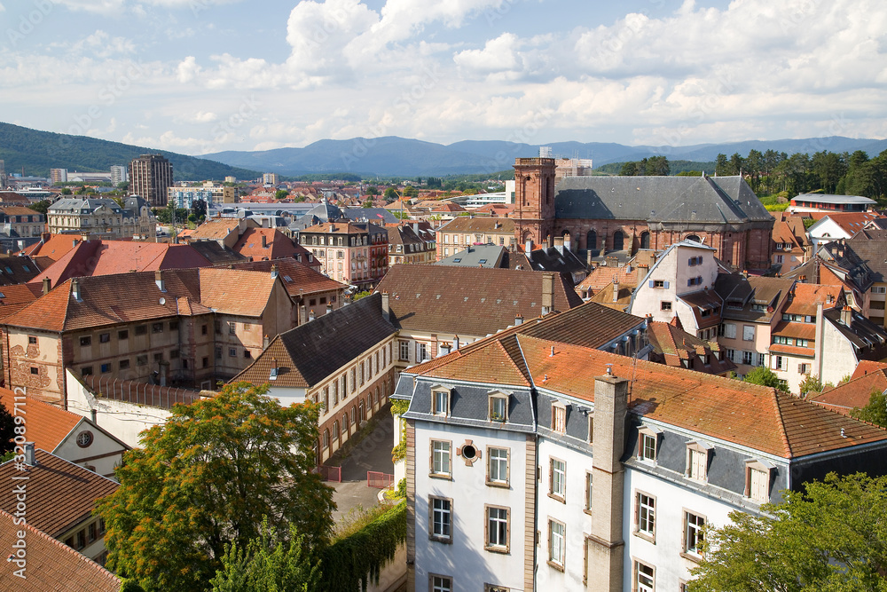 Panoramic view of Belfort, France.