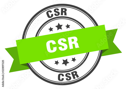 csr label. csrround band sign. csr stamp