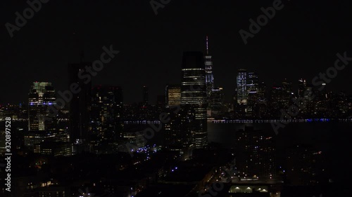 Wallpaper Mural New York City Skyline at Night with Freedom Tower Torontodigital.ca