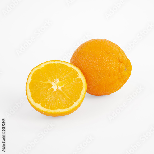 orange and half an orange