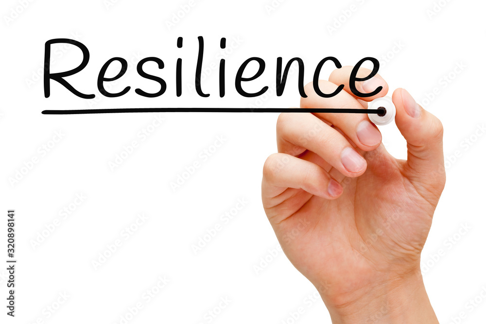 Word Resilience Handwritten With Black Marker Word Resilience Handwritten With Black Marker