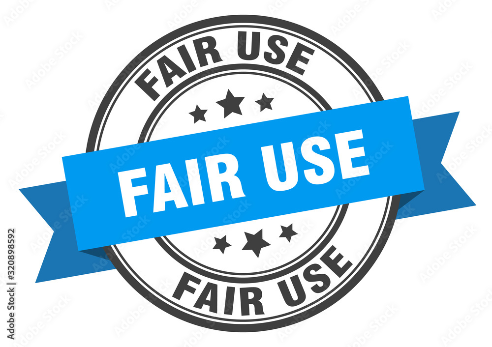 Fototapeta premium fair use label. fair useround band sign. fair use stamp