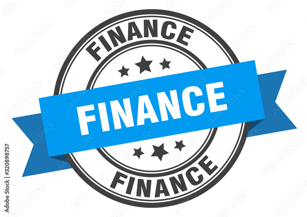 Fototapeta premium finance label. financeround band sign. finance stamp