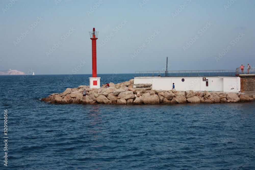 cliffs and ancient military fortresses abandoned in the middle of the sea