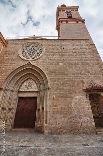 Facade of the Church of San Nicolas, Valencia, Spain