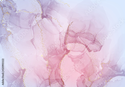 Transparent pink dynaic marble creativity background. Modern Abstract liquid flow artwork. Trendy pastel colors wallpaper in vector