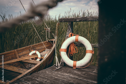 old  lifebuoy photo