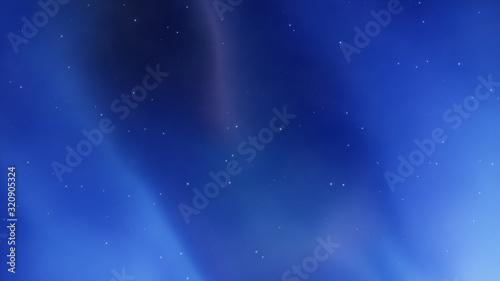 Northern lights. Abstract background. Light effects. Neon glow. Blue color.