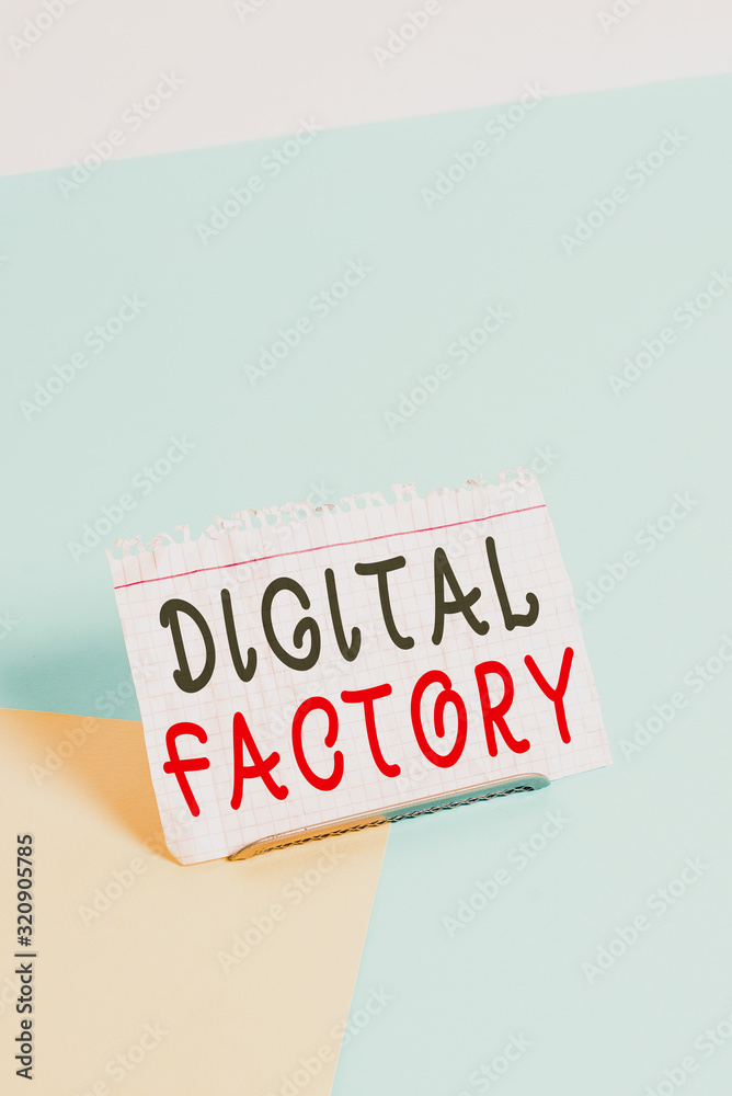 Text sign showing Digital Factory. Business photo text uses digital ...