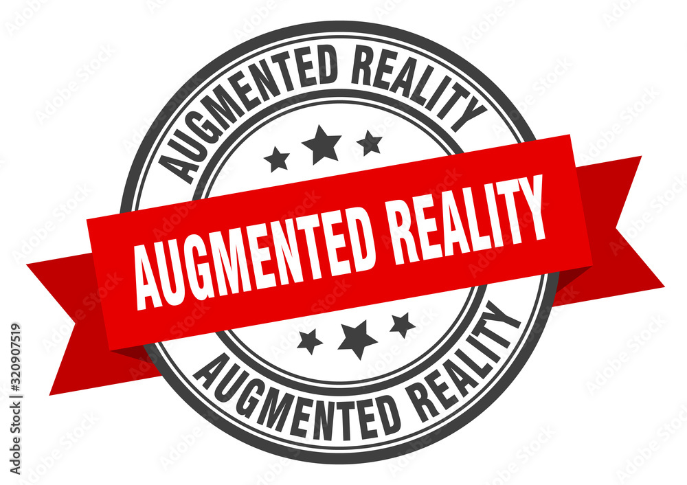 augmented reality label. augmented realityround band sign. augmented reality stamp augmented reality label. augmented realityround band sign. augmented reality stamp