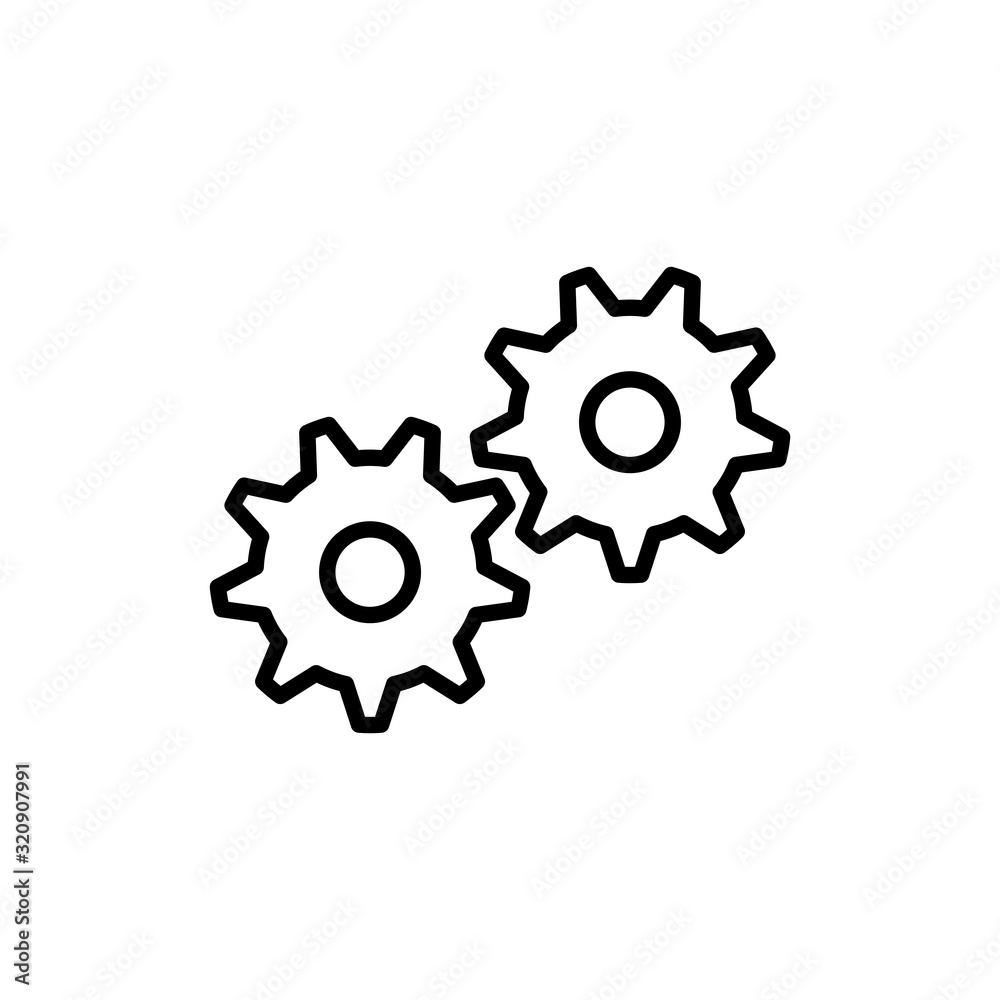 Vector gear icon design Vector gear icon design