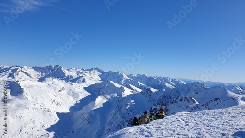 view of alps in winter © Simon