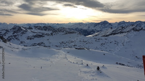 view of mountains in winter