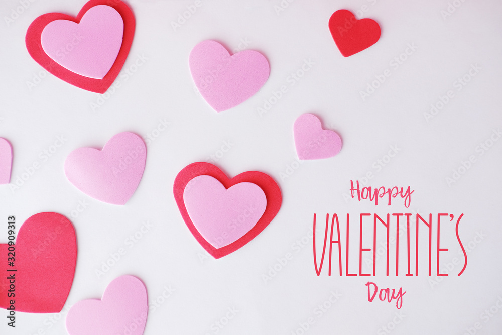 Valentine hearts for holiday of love concept. Valentine hearts for holiday of love concept.