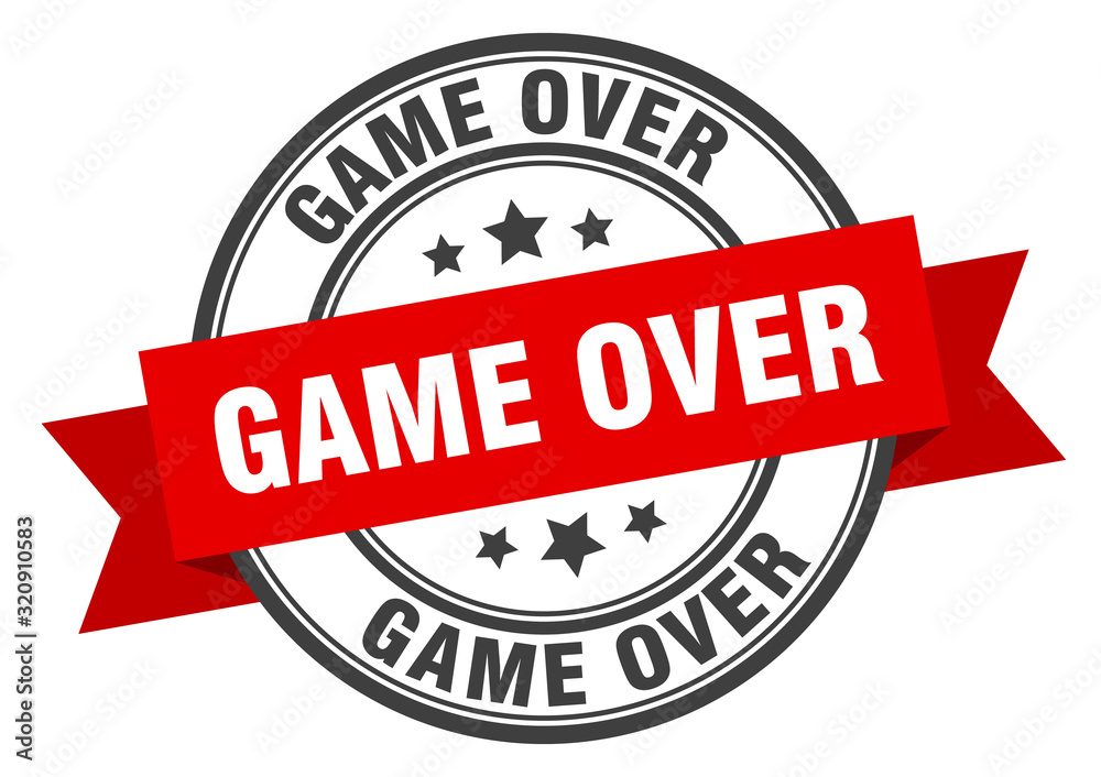 game over label. game overround band sign. game over stamp game over label. game overround band sign. game over stamp