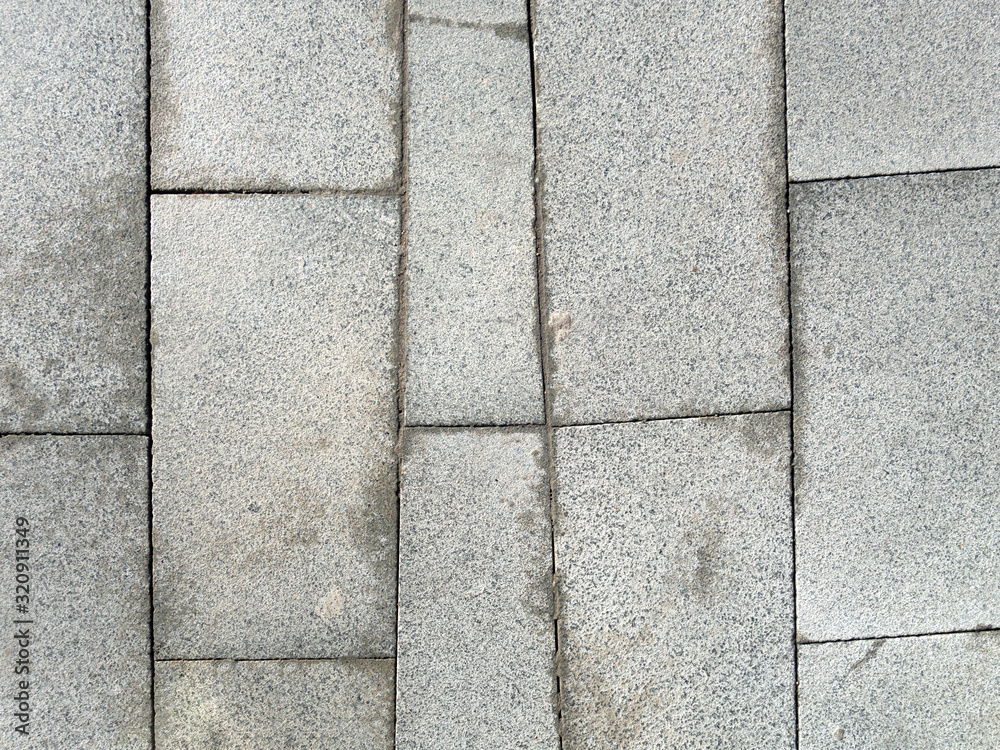 Obraz premium flat asphalt road walk stone cobblestone