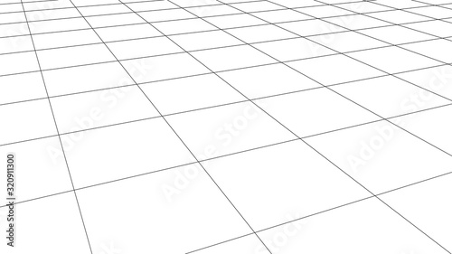 Vector perspective grid. Detailed lines forming an abstract background