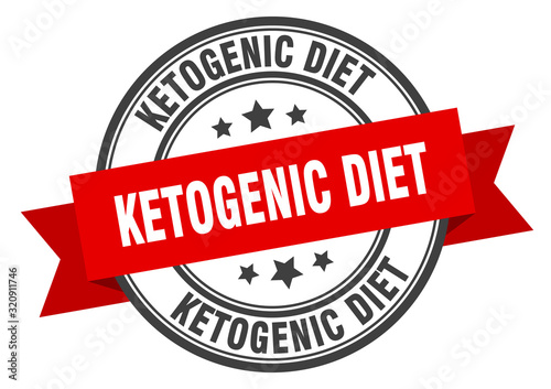 ketogenic diet label. ketogenic dietround band sign. ketogenic diet stamp