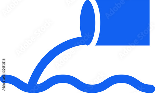 Wastewater icon, vector illustration