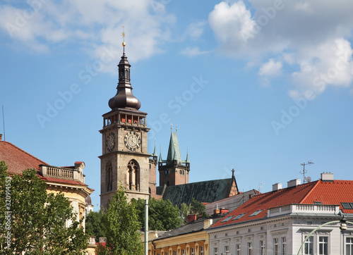 Φωτογραφία White tower in Hradec Kralove. Czech Republic