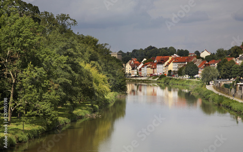 Luziska Nysa river in Zgorzelec. Poland