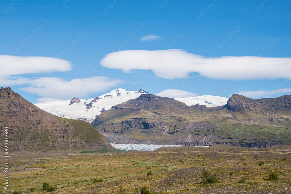 Svinafellsjokull glacier in south Iceland