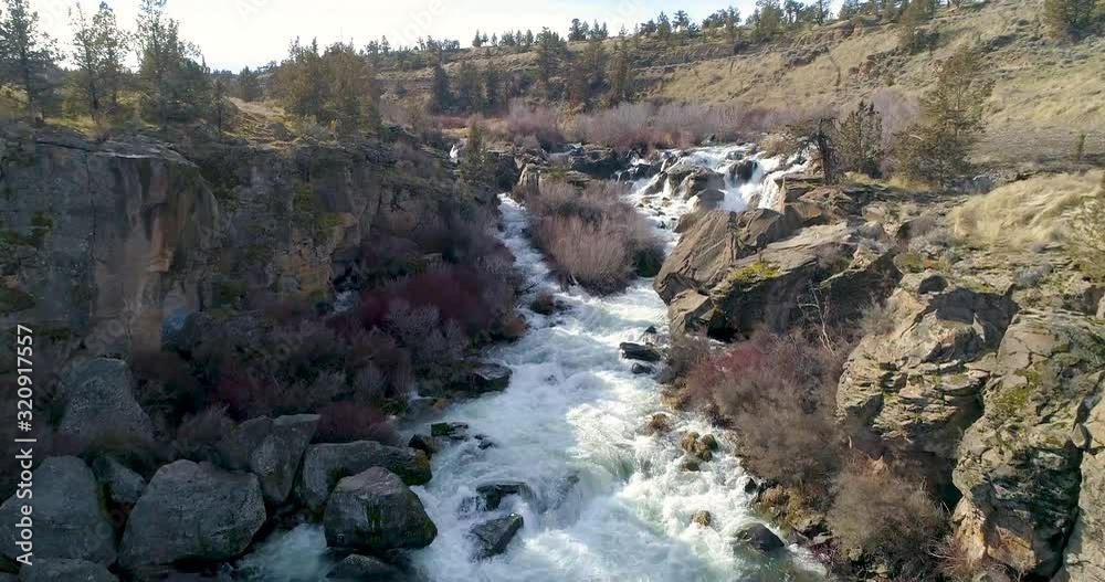Cline Falls on the Deschutes River in Redmond Oregon, Bend Cline Falls on the Deschutes River in Redmond Oregon, Bend