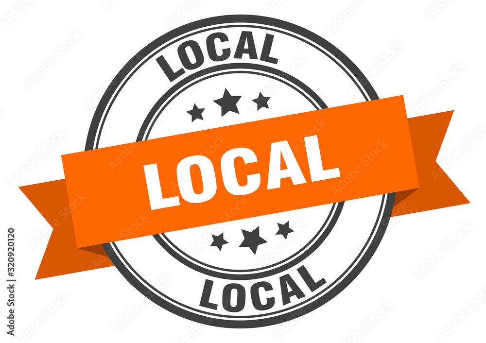 Fototapeta premium local label. localround band sign. local stamp