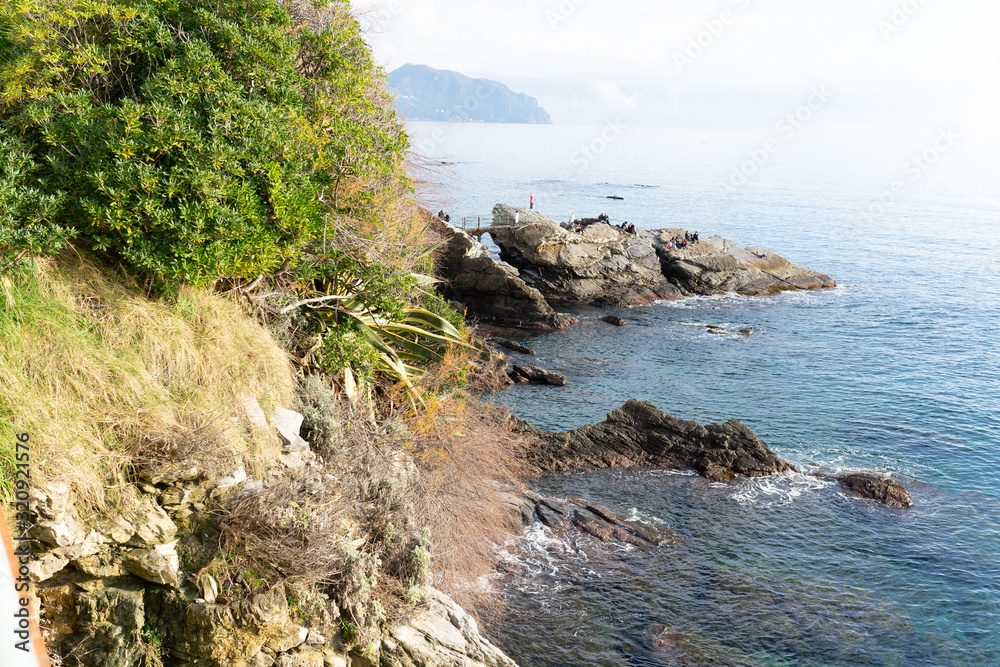 Genova Nervi is a rustic seaside Italian town in Italian Riviera