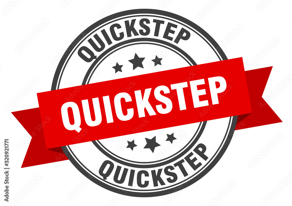 quickstep label. quickstepround band sign. quickstep stamp quickstep label. quickstepround band sign. quickstep stamp