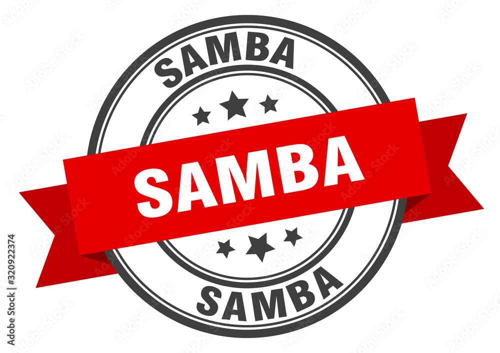 Fototapeta premium samba label. sambaround band sign. samba stamp