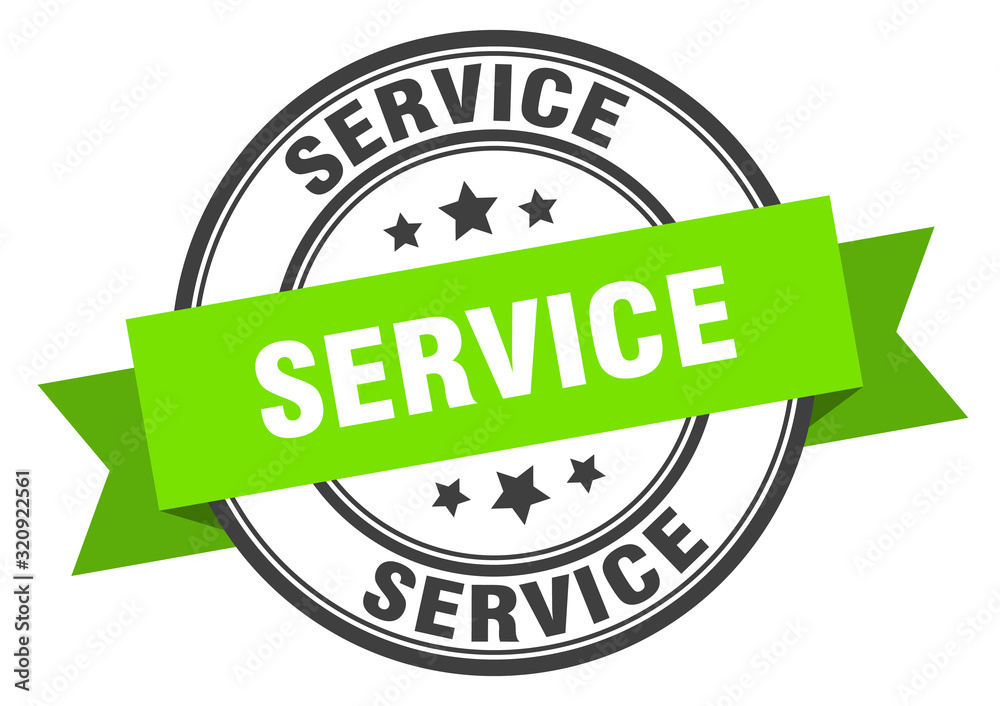 service label. serviceround band sign. service stamp service label. serviceround band sign. service stamp
