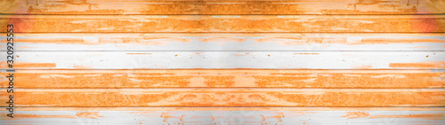 White light rusty grunge metal panel texture background banner panorama long